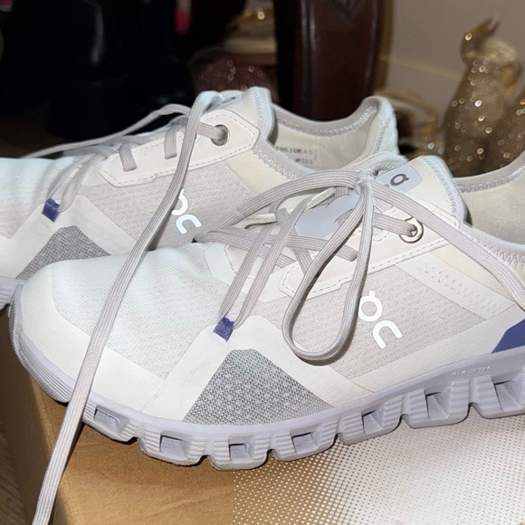 On Running Women's Sneakers - White and Blue - Picture 9 of 13